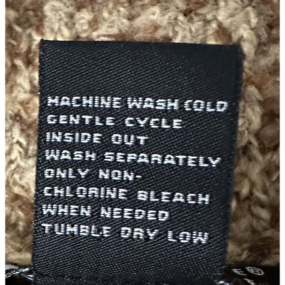 Carole Little Women S Chunky Knit belted Button up Cardigan Sweater Crochet Trim - Picture 5 of 6